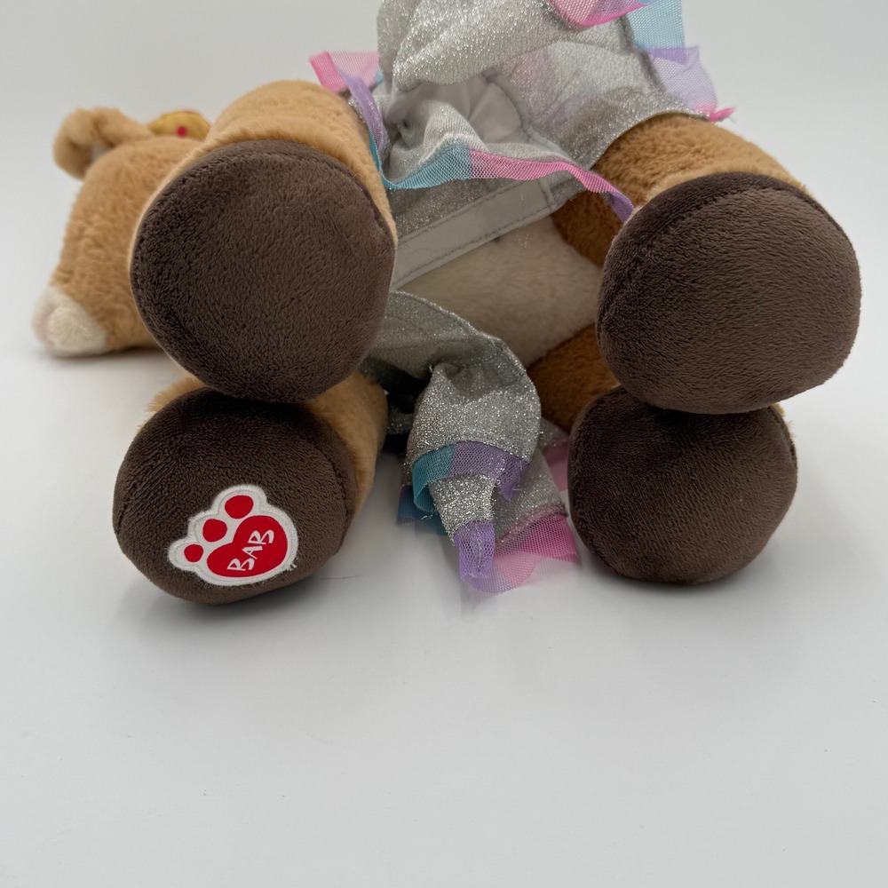 2014 Build a Bear Rudolph the Red Nosed Reindeer Clarice Plush Toy Sparkly Tutu - Picture 5 of 11